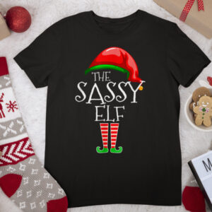 The Sassy Elf Family Matching Group Christmas T Shirt