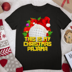 This Is My Christmas Golf Pajama Gift Golfer Boys Men T Shirt