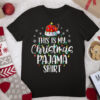 This Is My Christmas Pajama Funny Xmas Lights Christmas Tree T Shirt