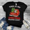 This Is My Christmas Pajama Shirt Pit Bull Truck Red T Shirt