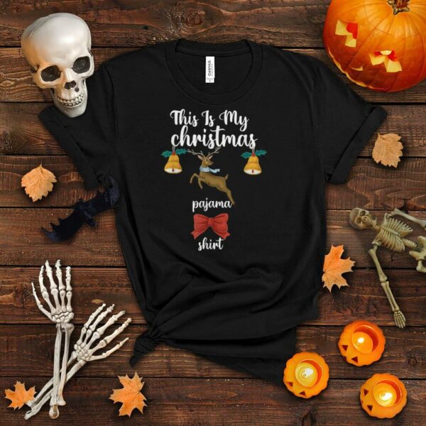 This Is My Christmas Pajama Xmas Lights Funny Holiday T Shirt