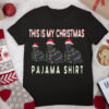 This is My Christmas Pajama Boys Girls Kids Black Cats T Shirt
