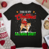 This is My Christmas Pajama Santa Riding Shiba Inu Dog Lover T Shirt