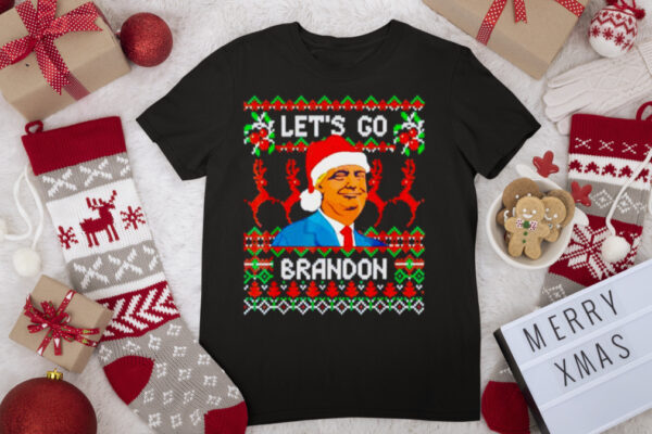 Trump Ugly Christmas Lets Go Brandon shirt