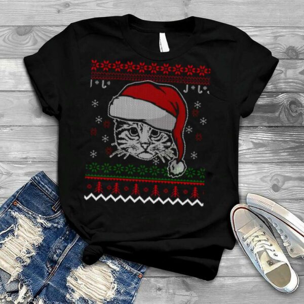 Ugly Cat Cats Christmas shirt