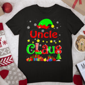 Uncle Claus Funny Christmas Elf Lover Matching Family Group T Shirt