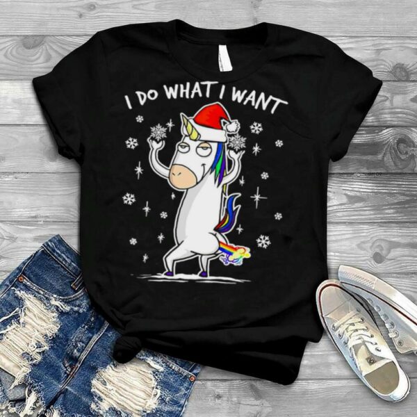 Unicorn I Do What I Want Christmas Sweater Shirt