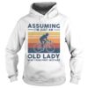 Vintage Biking Assuming Im Just An Old Lady With Your First Mistake shirt