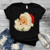 Vintage Christmas Santa Claus Face Funny Old Fashioned Shirt