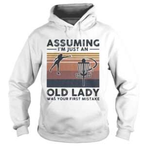 Volleyball assuming Im just an old lady was your first mistake vintage shirt Volleyball assuming Im just an old lady was your first mistake vintage shirt