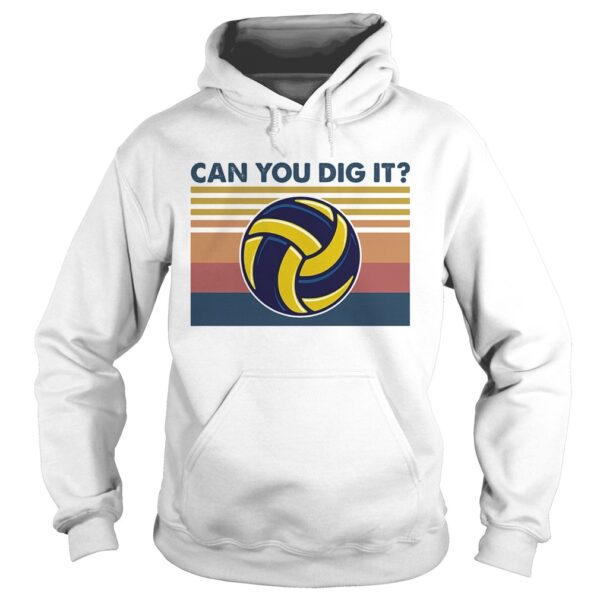 Volleyball can you dig it vintage retro shirt