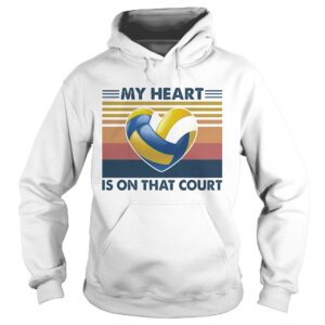 Volleyball my heart is on that court vintage shirt Volleyball my heart is on that court vintage shirt