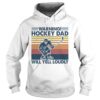 Warning Hockey Dad Will Yell Loudly Vintage shirt