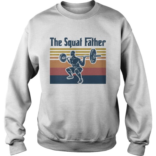 Weightlifting the squat father vintage retro shirt