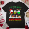 Wine derful Time Of The Year Wine Christmas Pajama Costume T Shirt