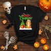 Xmas Lighting Matching Santa Cocker Spaniel Dog Christmas Shirt