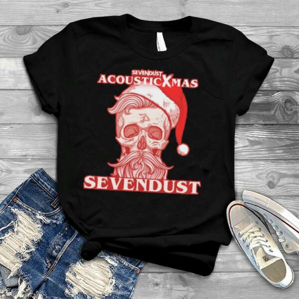 Xmas Santa Skull Acousticxmas Sevendust Christmas shirt