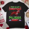 Xmas Santa This Is My English Bulldog Christmas Pajama T Shirt