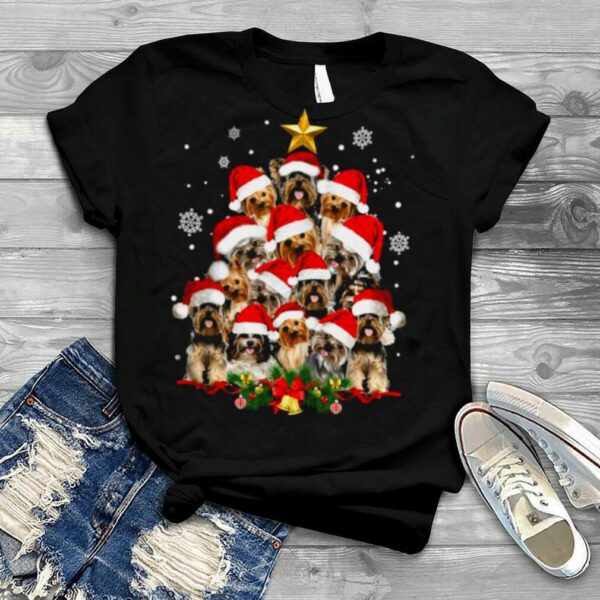 Yorkie christmas tree xmas gifts for yorkie dog lover shirt