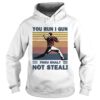 You run I gun thou shalt not steal baseball vintage shirt