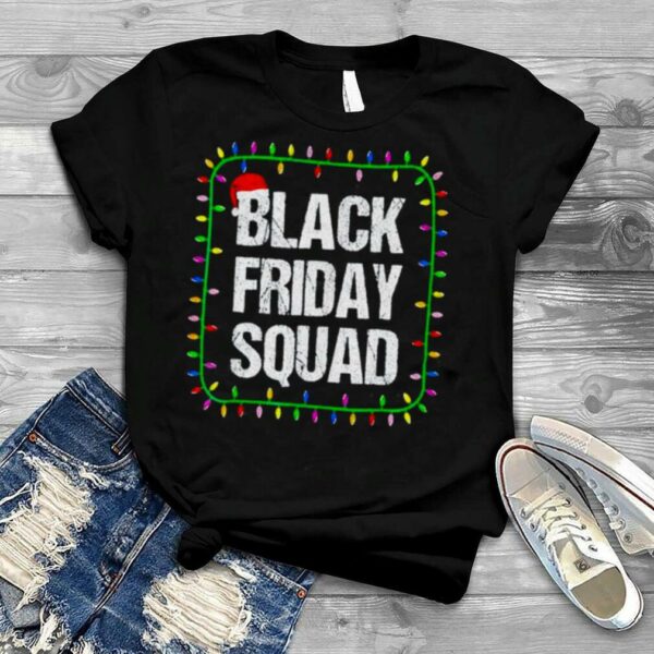 black Friday squad Christmas black shopping shirt