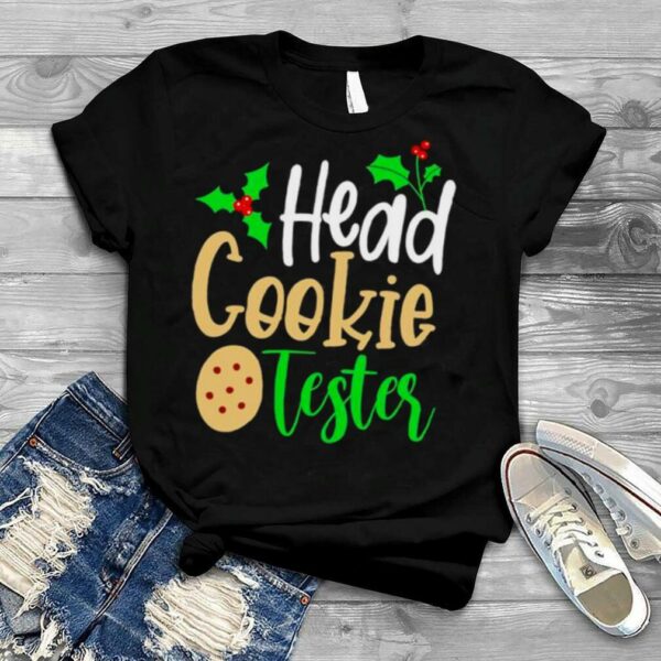 head cookie tester Merry Christmas shirt