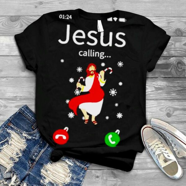 jesus calling merry Christmas shirt