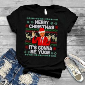 merry Christmas it’s gonna be yuge Santa Trump shirt