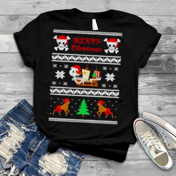 merry Christmas pirate ship shirt