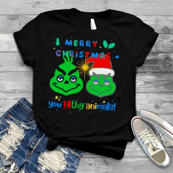 merry Christmas you filthy animal Grinch shirt