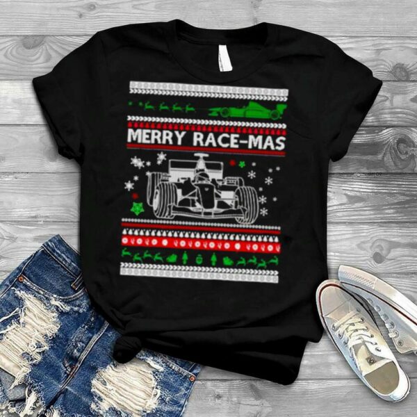 merry Race Mas F1 ugly Christmas shirt