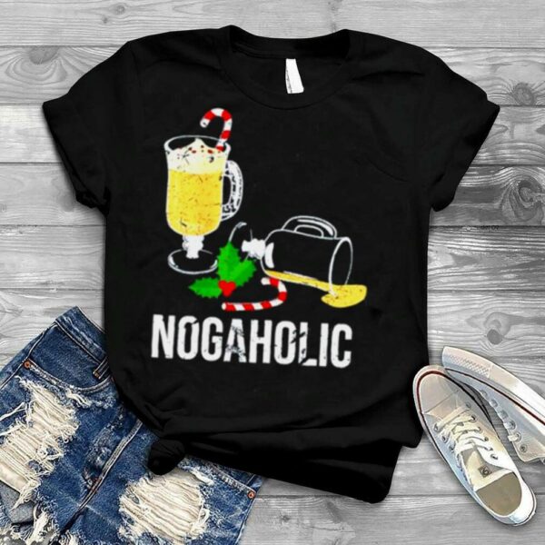 nogaholic eggnog lover Christmas party shirt