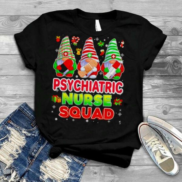 psychiatric nurse squad gnomies Christmas shirt