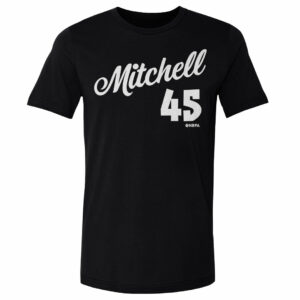 Donovan Mitchell Cleveland Script WHT