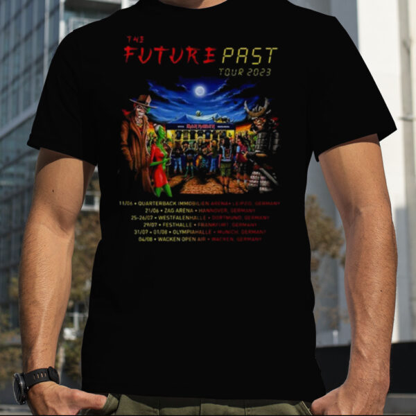 Iron Maiden The Future Past 2023 Tour Germany Tee Two Sides For Fans Shirt