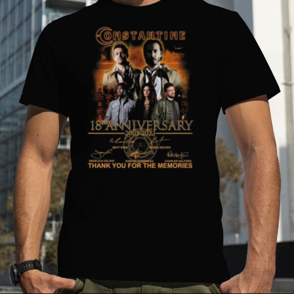 John Wick Constantine 18th Anniversary 2005 – 2023 Thank You For The Memories Signatures Shirt