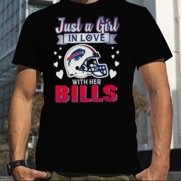 Just A Girl In Love With Her Buffalo Bills shirt