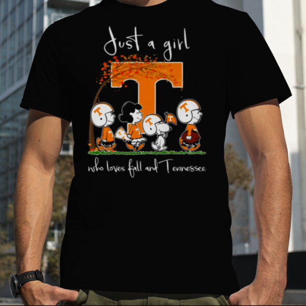 Just A Girl Who Loves Fall And Tennessee T Shirt