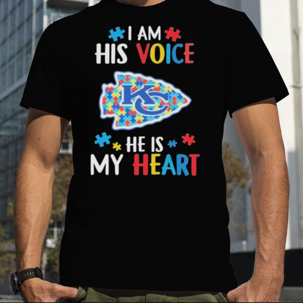Kansas City Chiefs Autism Awareness I Am His Voice He Is My Heart 2023