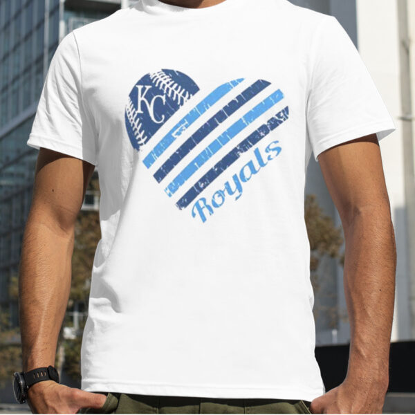 Kansas City Royals G III 4Her by Carl Banks White Heart T Shirt