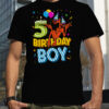 Kids 5 Siren Head Birthday Boy Shirt