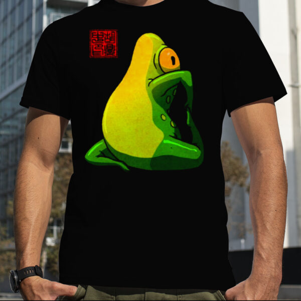 King Pigeon Pose Yoga Frog shirt