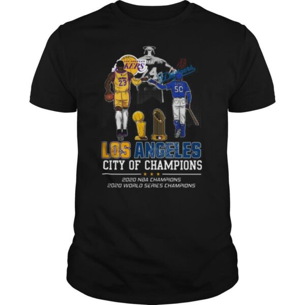 Kobe Bryant and Mookie Betts Los Angeles Dodgers City Of Champions shirt