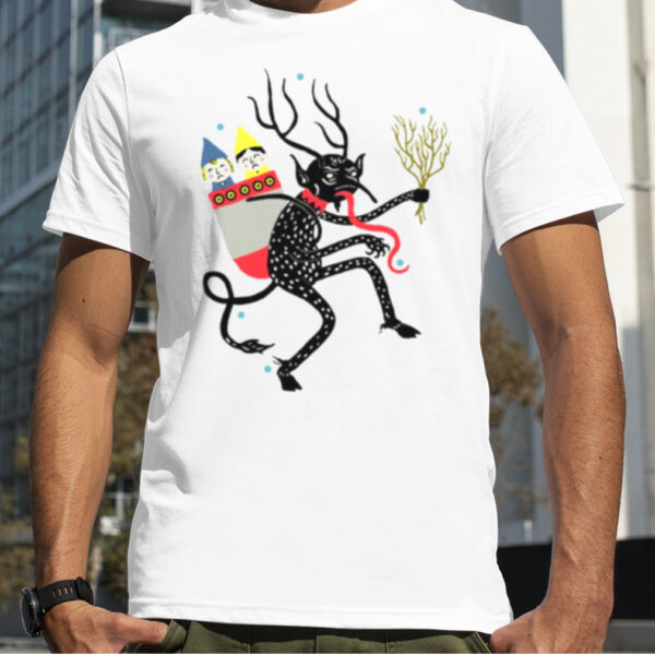 Krampus The Christmas Devil Retro Krampus Christmas Design shirt