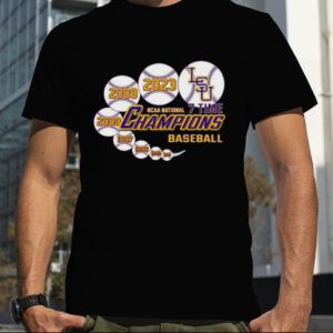 LSU Tigers Baseball 7 Time NCAA National Champions 1991 2023 shirt