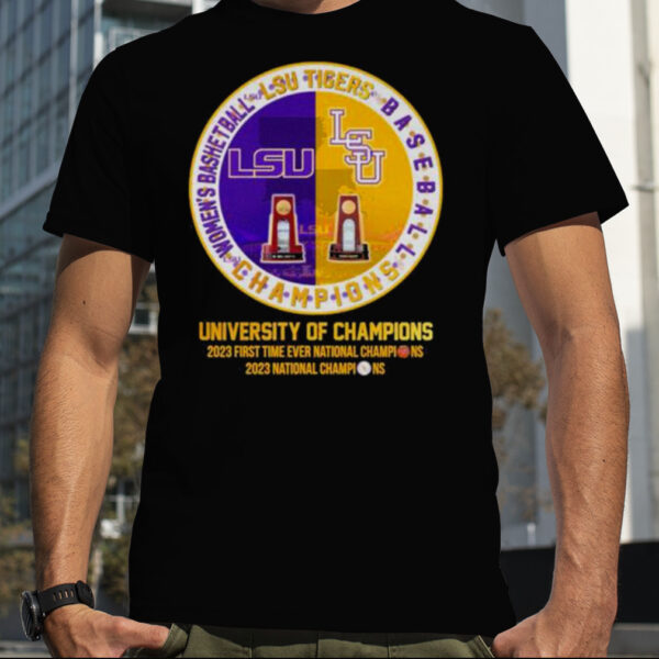 LSU Tigers Baseball And Women’s Basketball University Of Champions Shirt