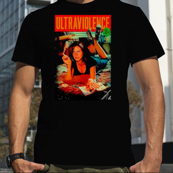 Lana Del Rey Ultraviolence Pulp Fiction Parody shirt