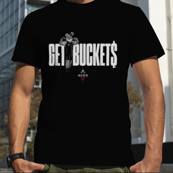 Las Vegas Aces Get Bucket$ Mascot T Shirt