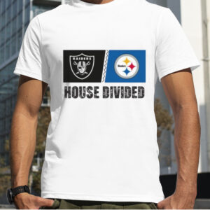 Las Vegas Raiders vs Pittsburgh Steelers House Divided Shirt