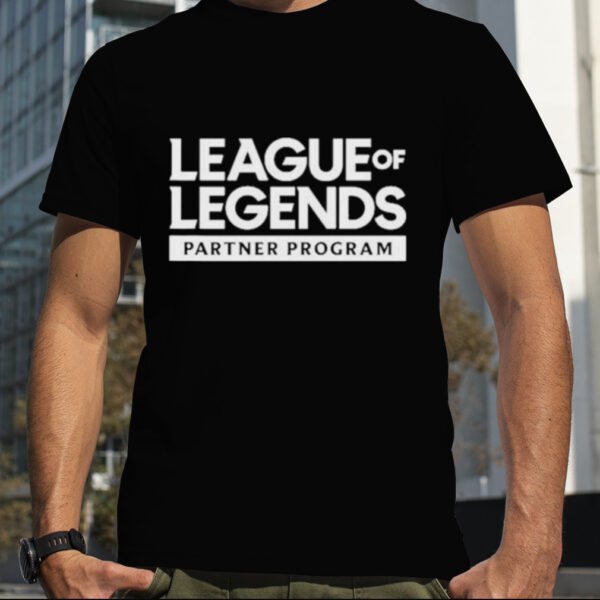 League of Legends Partner Program logo shirt